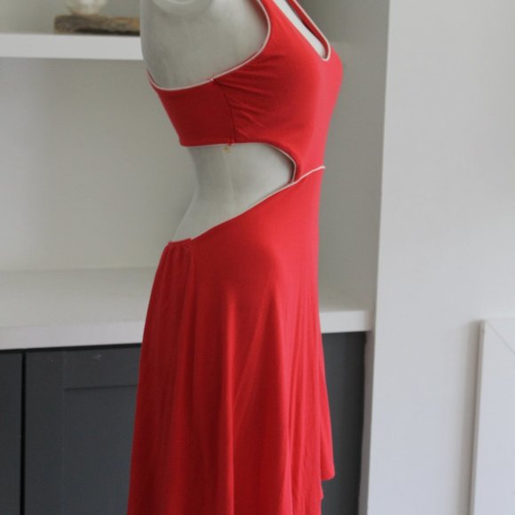 Victoria's Secret Babydoll Red Summer Beach Bra Top Open Back Dress S - Picture 5 of 9